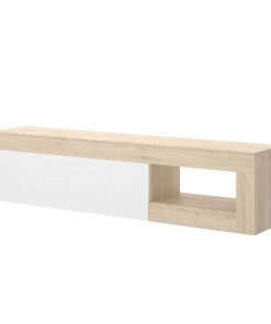 Sal N Y Comedor Easy Mobel | Mueble Bajo Tv Lebo Blanco Y Cambria