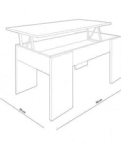 Mesas Y Sillas Easy Mobel Mesas De Centro O Auxiliares | Mesa De Centro Elevable Elise