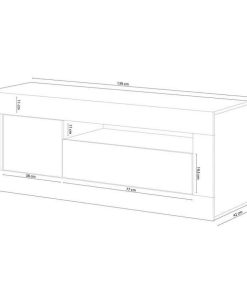 Sal N Y Comedor Easy Mobel | Mueble Tv Baltik 2 Puertas Blanco