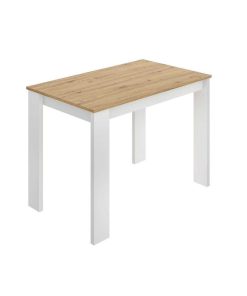 Mesas Y Sillas Easy Mobel Mesas De Comedor, Comedor O Cocina | Mesa Fija De Comedor O Cocina Aspen 110X67Cm Blanco Y Roble