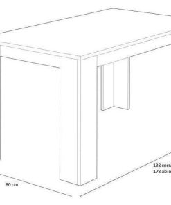 Mesas Y Sillas Easy Mobel | Pack Mesa Extensible De Comedor O Cocina + 4 Sillas Nordic