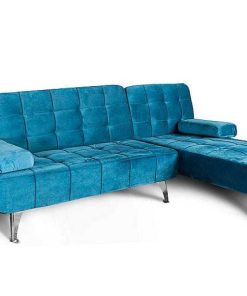 Sof S Easy Mobel | Pack Sofa Chaise Longue + Mesa De Cristal Templado + 4 Sillas