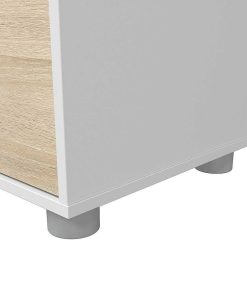 Sal N Y Comedor Easy Mobel | Conjunto Mueble De Salon Alida Br Blanco Y Roble