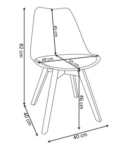 Mesas Y Sillas Easy Mobel Mesas De Comedor, Comedor O Cocina | Pack Mesa De Comedor O Cocina Madera Maciza 160Cm + Sillas Nordic