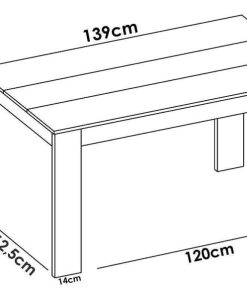 Mesas Y Sillas Easy Mobel Mesas De Comedor, Comedor O Cocina | Mesa Fija De Comedor O Cocina Sami 138X81Cm Cambria