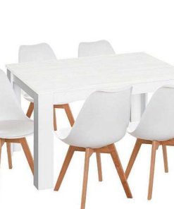 Mesas Y Sillas Easy Mobel | Pack Mesa Extensible De Comedor O Cocina + 6 Sillas Nordic