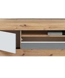 Sal N Y Comedor Easy Mobel | Mueble Tv 2 Puertas Baltik Blanco Y Roble