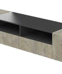 Sal N Y Comedor Easy Mobel | Mueble Tv 4 Puertas Tamiko Roble Y Negro