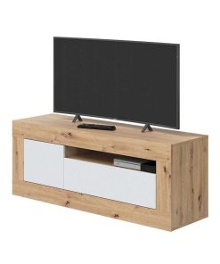 Sal N Y Comedor Easy Mobel | Mueble Tv 2 Puertas Baltik Blanco Y Roble