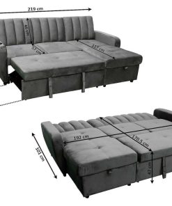 Sof S Easy Mobel | Sofa Cama Chaise Longue Rio 219Cm