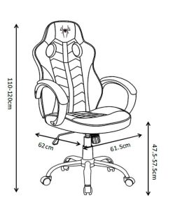 Mesas Y Sillas Easy Mobel Sillas Gaming Ergon Micas | Silla Gaming Ergonomica Y Giratoria Spider . Regulable En Altura Rojo