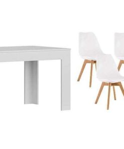 Mesas Y Sillas Easy Mobel | Pack Mesa Extensible De Comedor O Cocina + 6 Sillas Nordic