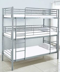 Dormitorio Easy Mobel | Litera Triple Metalica 90Cm