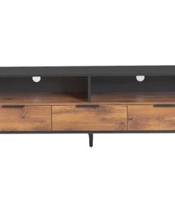 Sal N Y Comedor Easy Mobel | Mueble Tv Flix Dela 3 Cajones Roble Y Negro