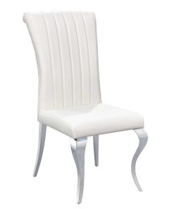 Mesas Y Sillas Easy Mobel Sillas De Sal N, Comedor O Cocina | Silla De Comedor En Polipiel Rey Blanco En Polipiel