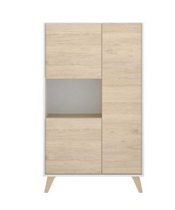 Sal N Y Comedor Easy Mobel | Mueble Auxiliar De Salon O Comedor Ness Bc Blanco Y Cambria