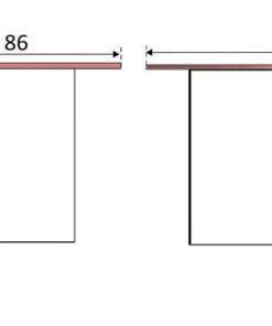 Mesas Y Sillas Easy Mobel Mesas De Comedor, Comedor O Cocina | Mesa Auxiliar Fly Con Alas Abatibles 140Cm. Comedor O Cocina Blanco Y Cambria