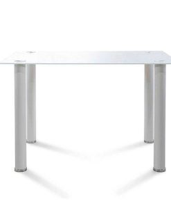 Mesas Y Sillas Easy Mobel | Mesa De Cristal Templado + 4 Sillas Polipiel. Comedor O Cocina