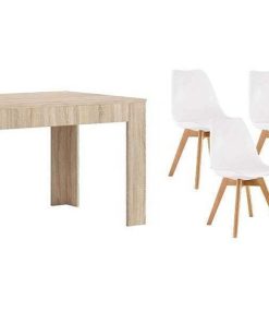 Mesas Y Sillas Easy Mobel | Pack Mesa Extensible De Comedor O Cocina + 6 Sillas Nordic