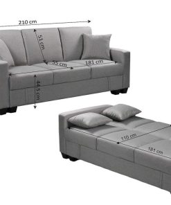 Sof S Easy Mobel | Sofa Cama Keyla 210Cm, Con Arcon