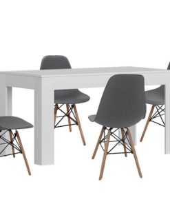 Mesas Y Sillas Easy Mobel | Mesa Extensible De Comedor O Cocina + 4 Sillas Estilo Nordico