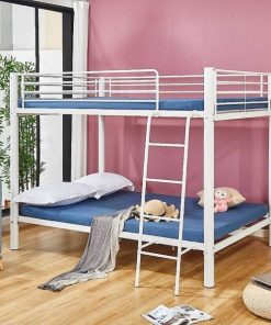 Dormitorio Easy Mobel | Litera De Matrimonio Doble Metalica 135Cm