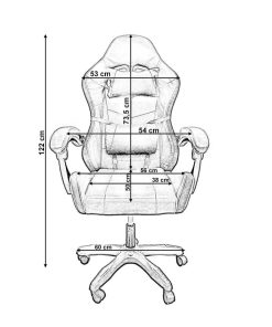 Mesas Y Sillas Easy Mobel Sillas Gaming Ergon Micas | Silla Gaming Ergonomica Y Giratoria Yn Con Luces Led Negro