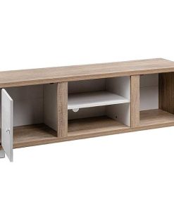 Sal N Y Comedor Easy Mobel | Mueble Tv Dela Cabinet 2 Puertas Blanco Y Cambria