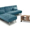 Sof S Easy Mobel | Sofa Cama Chaise Longue Xs + Mesita De Centro Dn