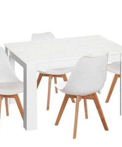 Mesas Y Sillas Easy Mobel | Pack Mesa Extensible De Comedor O Cocina + 4 Sillas Nordic