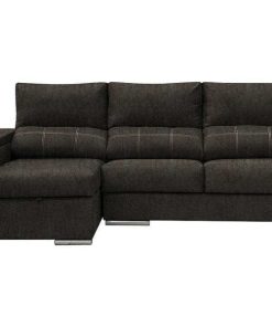 Sof S Easy Mobel | Sofa Chaise Longue Silver 260Cm. Reclinable, Con Arcon