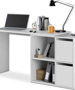 Sal N Y Comedor Easy Mobel | Mesa De Escritorio Multiposicion Adapta Blanco