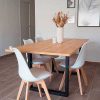 Mesas Y Sillas Easy Mobel Mesas De Comedor, Comedor O Cocina | Pack Mesa De Comedor O Cocina Madera Maciza 160Cm + Sillas Nordic