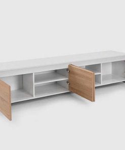 Sal N Y Comedor Easy Mobel | Conjunto Mueble De Salon Alma Blanco Y Cambria