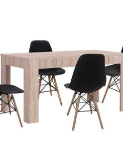 Mesas Y Sillas Easy Mobel | Mesa Extensible De Comedor O Cocina + 4 Sillas Estilo Nordico