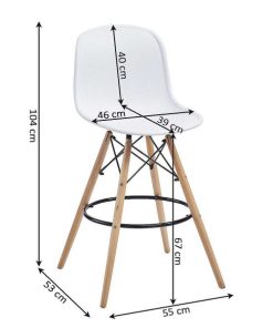 Mesas Y Sillas Easy Mobel Sillas De Sal N, Comedor O Cocina | Taburete Alto De Bar Tajo