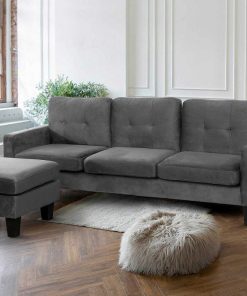 Sof S Easy Mobel | Sofa + Puff Vika Convertible En Chaise Longue