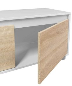 Sal N Y Comedor Easy Mobel | Conjunto Mueble De Salon Alida Br Blanco Y Roble