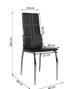 Mesas Y Sillas Easy Mobel Mesas De Comedor, Comedor O Cocina | Silla De Comedor En Polipiel/Metal