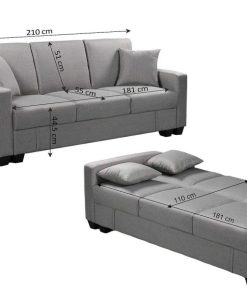 Sof S Easy Mobel | Sofa Cama Keyla Con Arcon, 210Cm