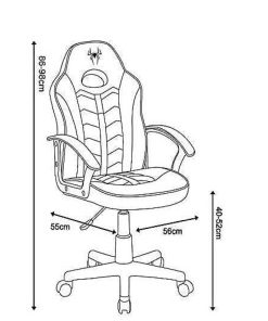 Mesas Y Sillas Easy Mobel Sillas Gaming Ergon Micas | Silla Gaming De Escritorio Y Giratoria Spider. Regulable En Altura Blanco