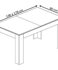 Mesas Y Sillas Easy Mobel | Mesa Extensible De Comedor O Cocina + 4 Sillas Estilo Nordico