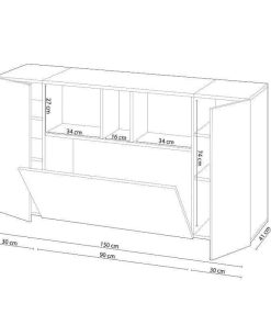 Sal N Y Comedor Easy Mobel | Aparador Loira 3 Puertas. Muebles Salon O Comedor Blanco Y Roble