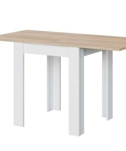 Mesas Y Sillas Easy Mobel Mesas De Comedor, Comedor O Cocina | Mesa Auxiliar Extensible Livre 134Cm. Comedor O Cocina Blanco Y Cambria