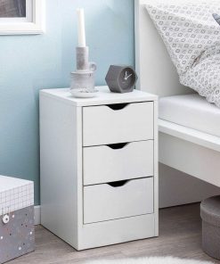 Dormitorio Easy Mobel | Mesita De Noche Trillo 3 Cajones