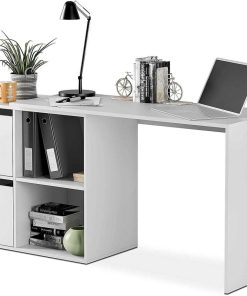 Sal N Y Comedor Easy Mobel | Mesa De Escritorio Multiposicion Adapta Blanco