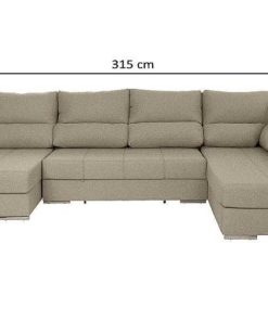 Sof S Easy Mobel | Mega Sofa Cama Chaise Longue Rinconera Italia 315Cm