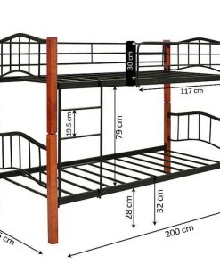 Dormitorio Easy Mobel | Litera Doble Cama 90Cm Madera Y Metal