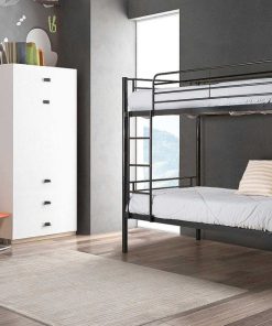 Dormitorio Easy Mobel | Litera Metalica Doble Cama 90Cm As-110