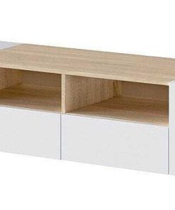 Sal N Y Comedor Easy Mobel | Mueble Tv Tamiko 4 Puertas Blanco Y Roble